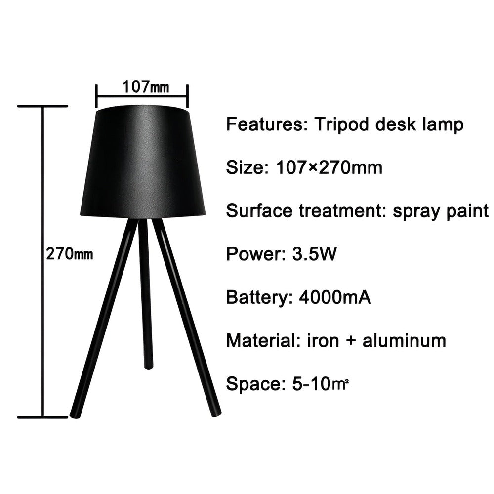 Lampa Biurkowa LED Bezprzewodowa z Eleganckim Designem – Nowoczesna Lampka na Biurko do Domu i Biura 6