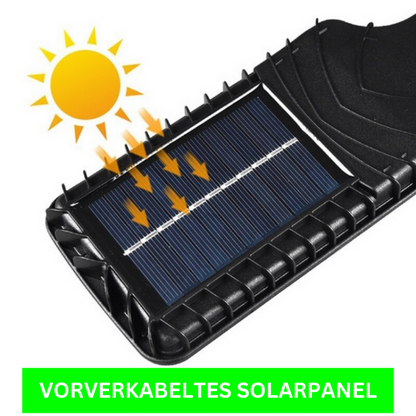 Lampa Solarna Ogrodowa LED z Czujnikiem Ruchu i Pilotem, Super Jasne Światło 6000K, IP65, Energooszczędna 3