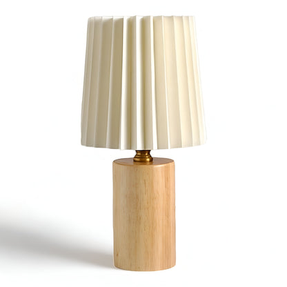 Lampa Stołowa ScandiChic z Drewna LED, Ciepłe Światło, Nowoczesny Design do Salonów i Sypialni 8