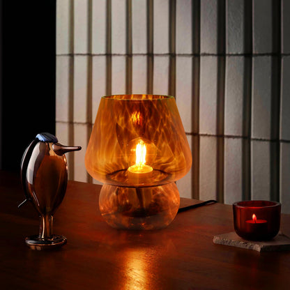 Lampa Stołowa Szklana w Kształcie Grzyba – Retro Lampy Stołowe do Salonu i Sypialni z Regulowanym Oświetleniem 10