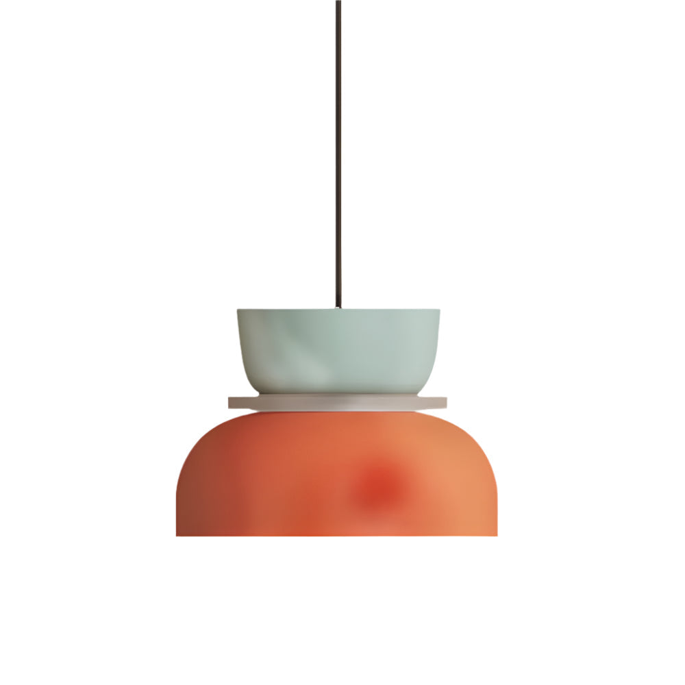 Lampa Wisząca w Stylu Skandynawskim z Pastelowymi Kolorami – Okrągła Lampa do Salonu i Nad Stół z Technologią LED 4