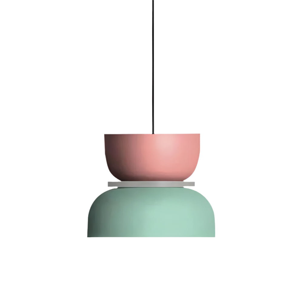 Lampa Wisząca w Stylu Skandynawskim z Pastelowymi Kolorami – Okrągła Lampa do Salonu i Nad Stół z Technologią LED 9