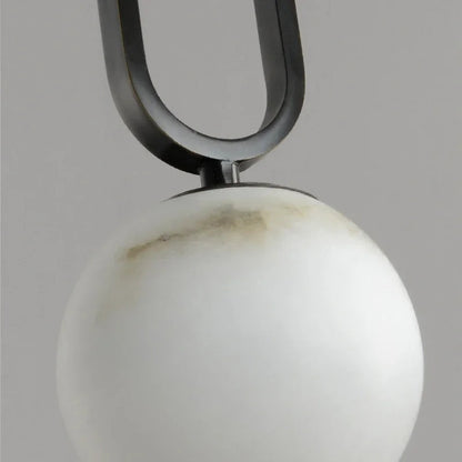 Lampa Wisząca z Naturalnego Marmuru Hulda – Nowoczesna Lampa do Salonu i Jadalni, Oświetlenie Nad Stół, Minimalistyczny Design 4