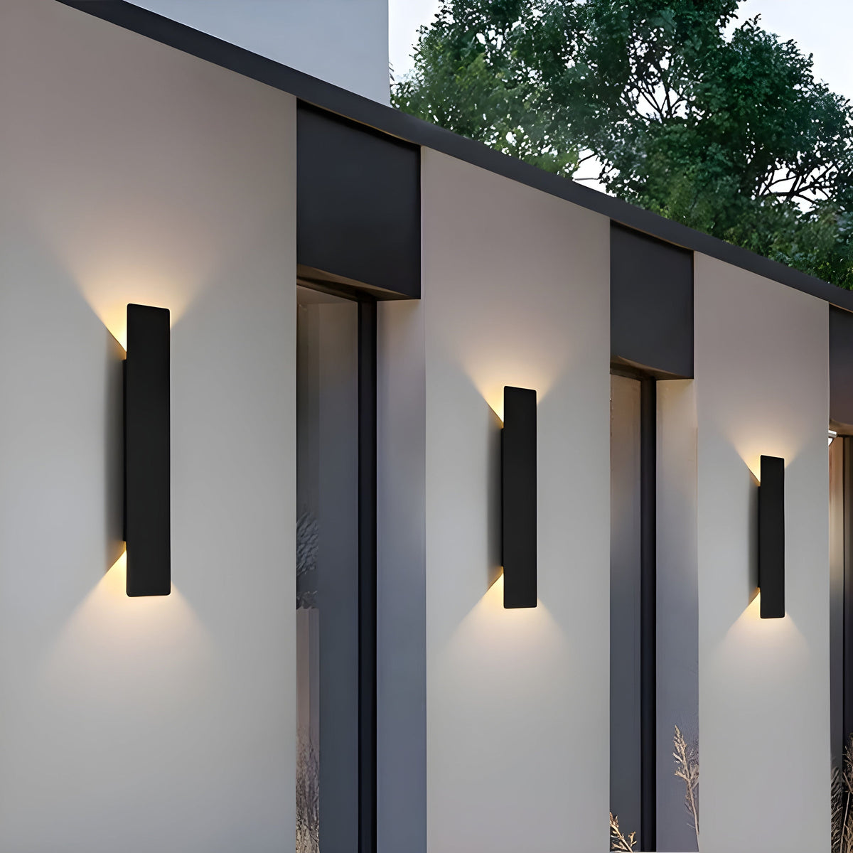 Lampa ścienna LED z aluminium – Wodoodporna lampa na zewnątrz, energooszczędna i nowoczesna do ogrodu 2