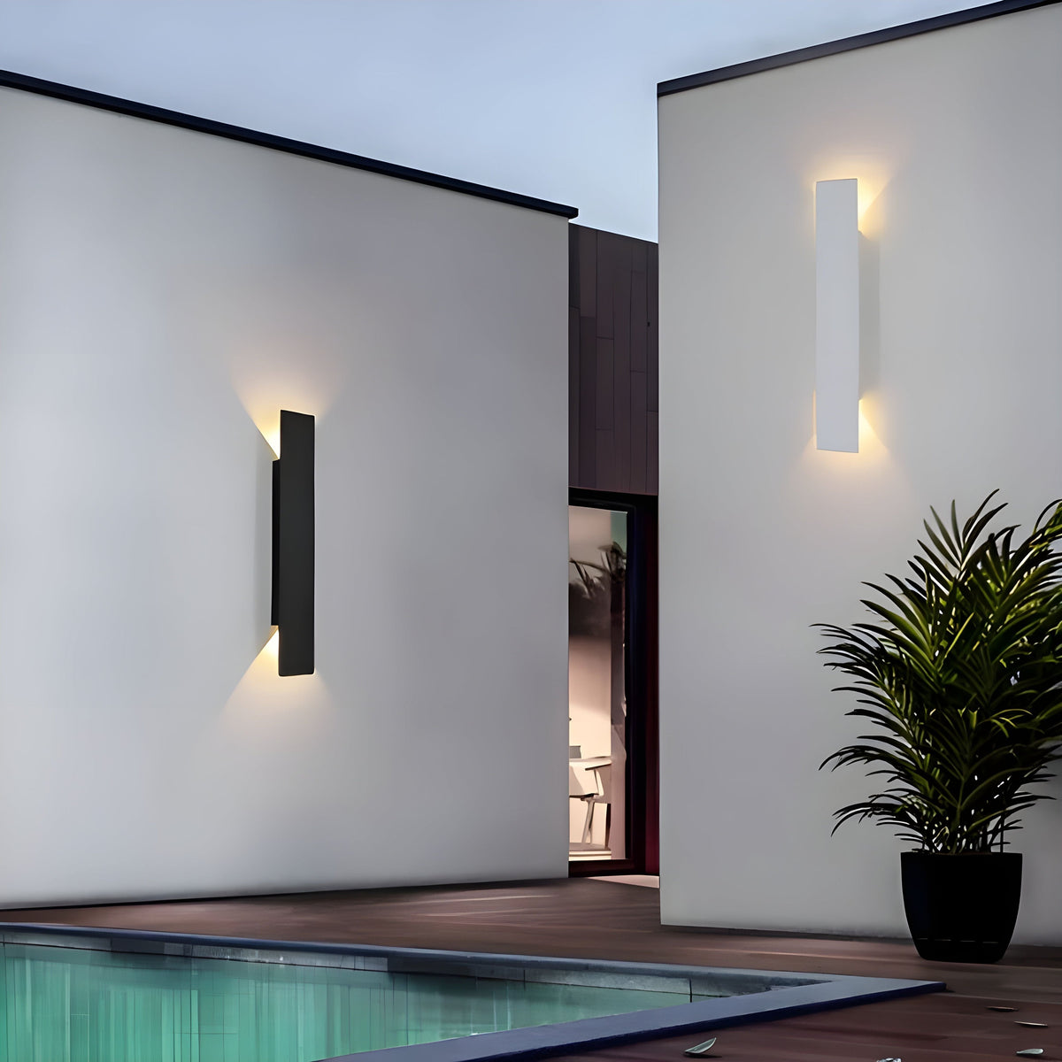 Lampa ścienna LED z aluminium – Wodoodporna lampa na zewnątrz, energooszczędna i nowoczesna do ogrodu 3