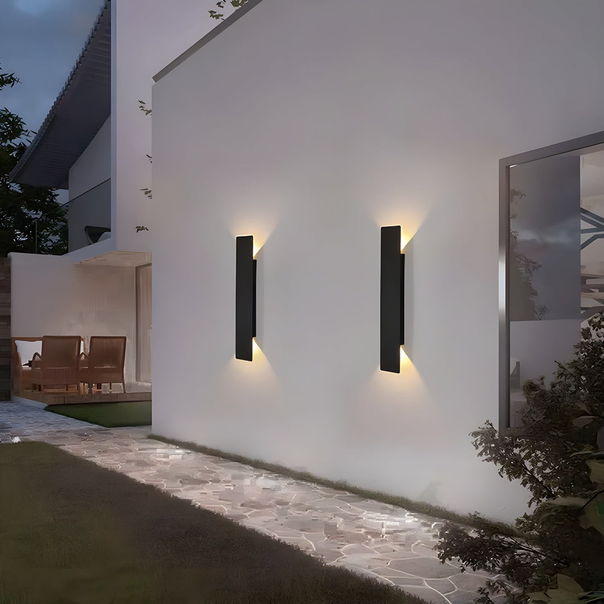 Lampa ścienna LED z aluminium – Wodoodporna lampa na zewnątrz, energooszczędna i nowoczesna do ogrodu 4