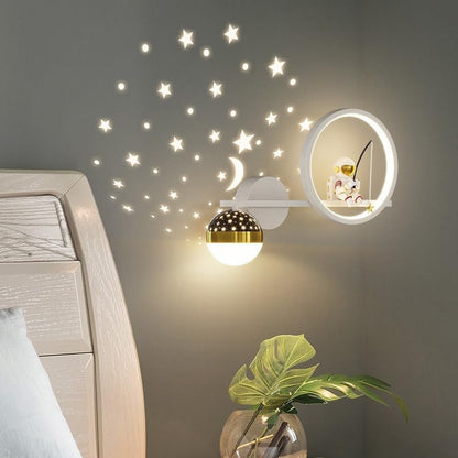 Lampa ścienna w kształcie gwiazdy do pokoju dziecięcego – Ciepłe białe światło, nowoczesny design 0
