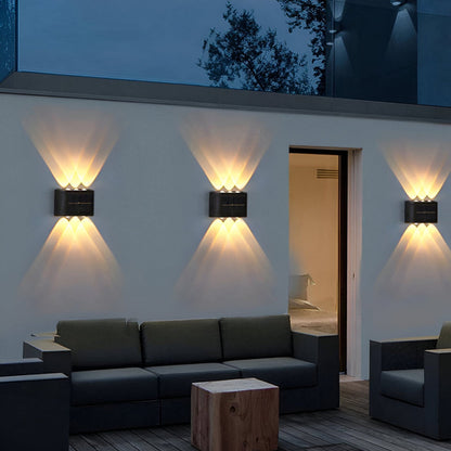 Lampa ścienna zewnętrzna Rætta – zasilana energią słoneczną, wodoodporna lampa ogrodowa [lampa ścienna zewnętrzna] 4