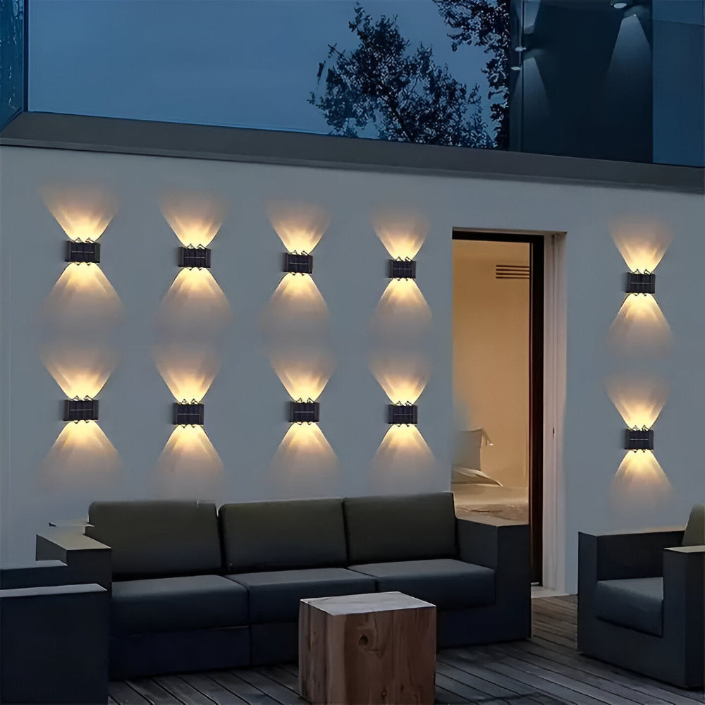 Lampa ścienna zewnętrzna Rætta – zasilana energią słoneczną, wodoodporna lampa ogrodowa [lampa ścienna zewnętrzna] 5