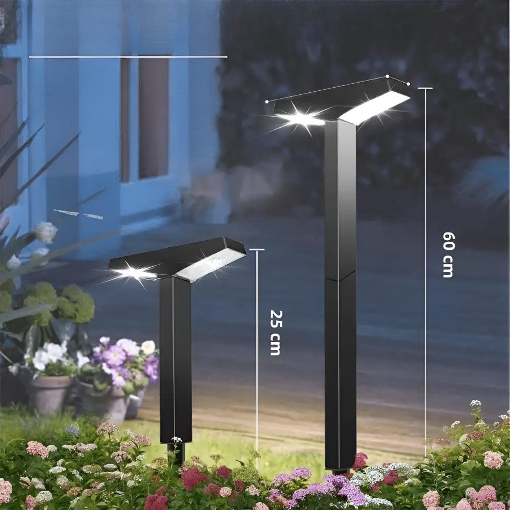 Lampy solarne Sole Outdoor – elegancki design z regulowaną wysokością do ogrodu [lampy solarne do ogrodu] 4