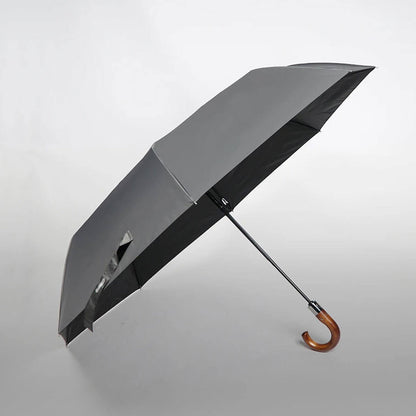 Kompaktowy parasol składany automatyczny – widok z góry