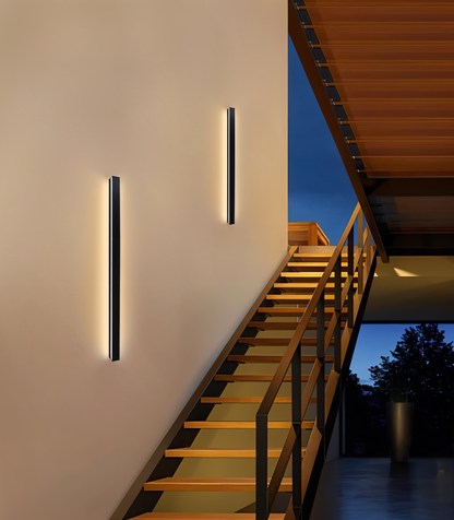 Minimalistyczna lampa ścienna zewnętrzna Bli – odporne na warunki atmosferyczne oświetlenie LED do użytku wewnątrz i na zewnątrz [lampa ścienna zewnętrzna] 0
