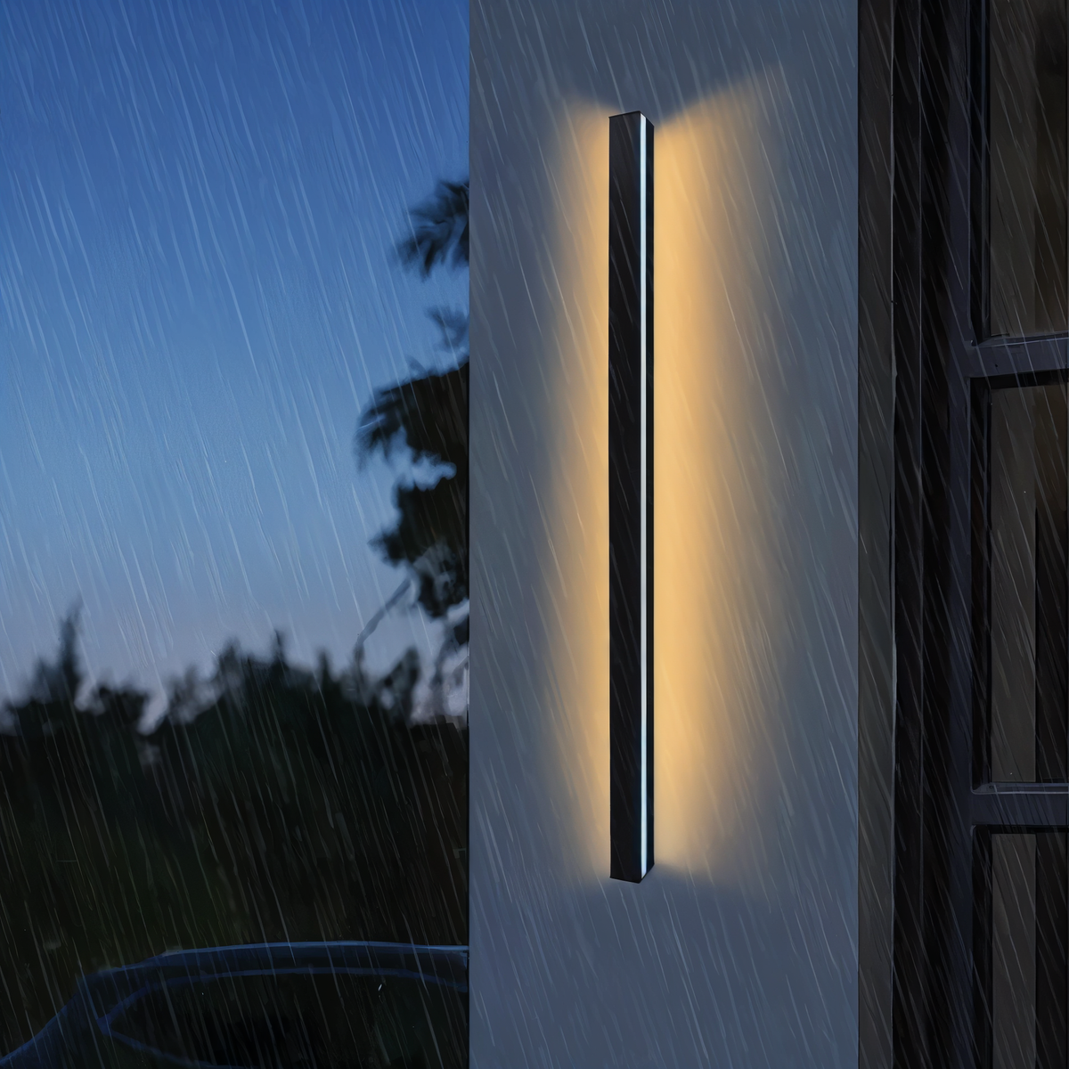 Minimalistyczna lampa ścienna zewnętrzna Bli – odporne na warunki atmosferyczne oświetlenie LED do użytku wewnątrz i na zewnątrz [lampa ścienna zewnętrzna] 7