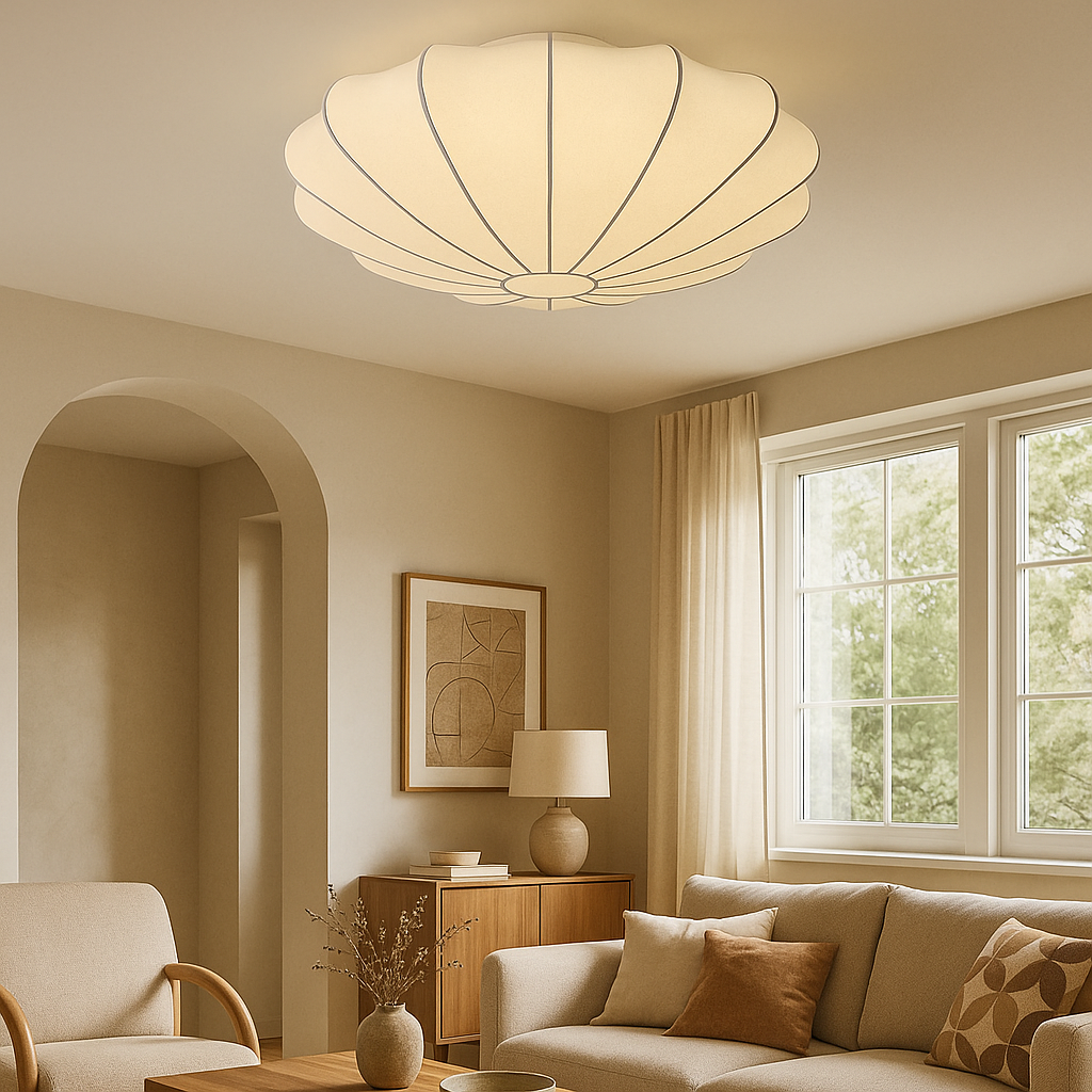 Natura Modern Lampa Sufitowa – Ciepłe Światło do Sypialni i Salonu, Minimalistyczny Design [lampa sufitowa] 1