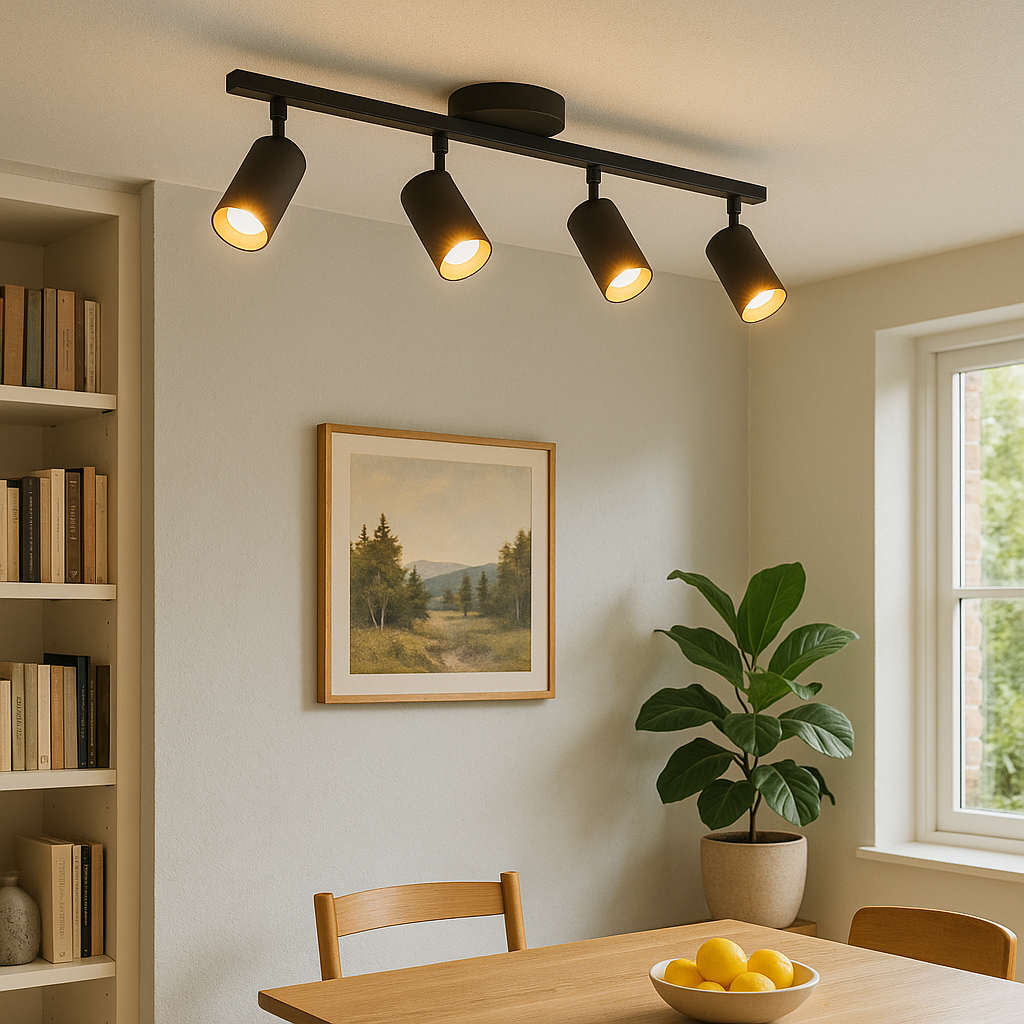 Nexa Lampa Sufitowa do Salonów – Regulowane Głowice, Ciepłe Światło LED, Nowoczesny Design [lampa sufitowa] 0