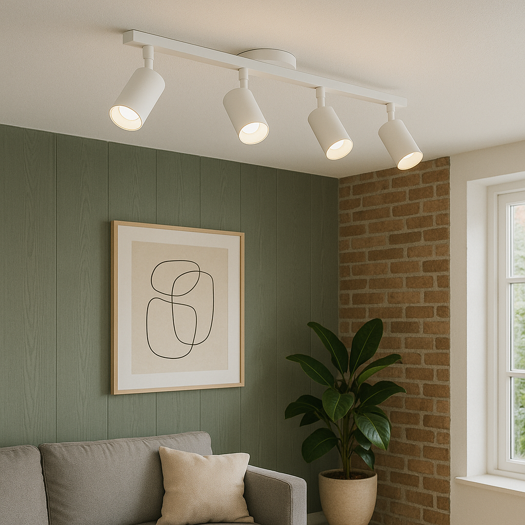 Nexa Lampa Sufitowa do Salonów – Regulowane Głowice, Ciepłe Światło LED, Nowoczesny Design [lampa sufitowa] 1