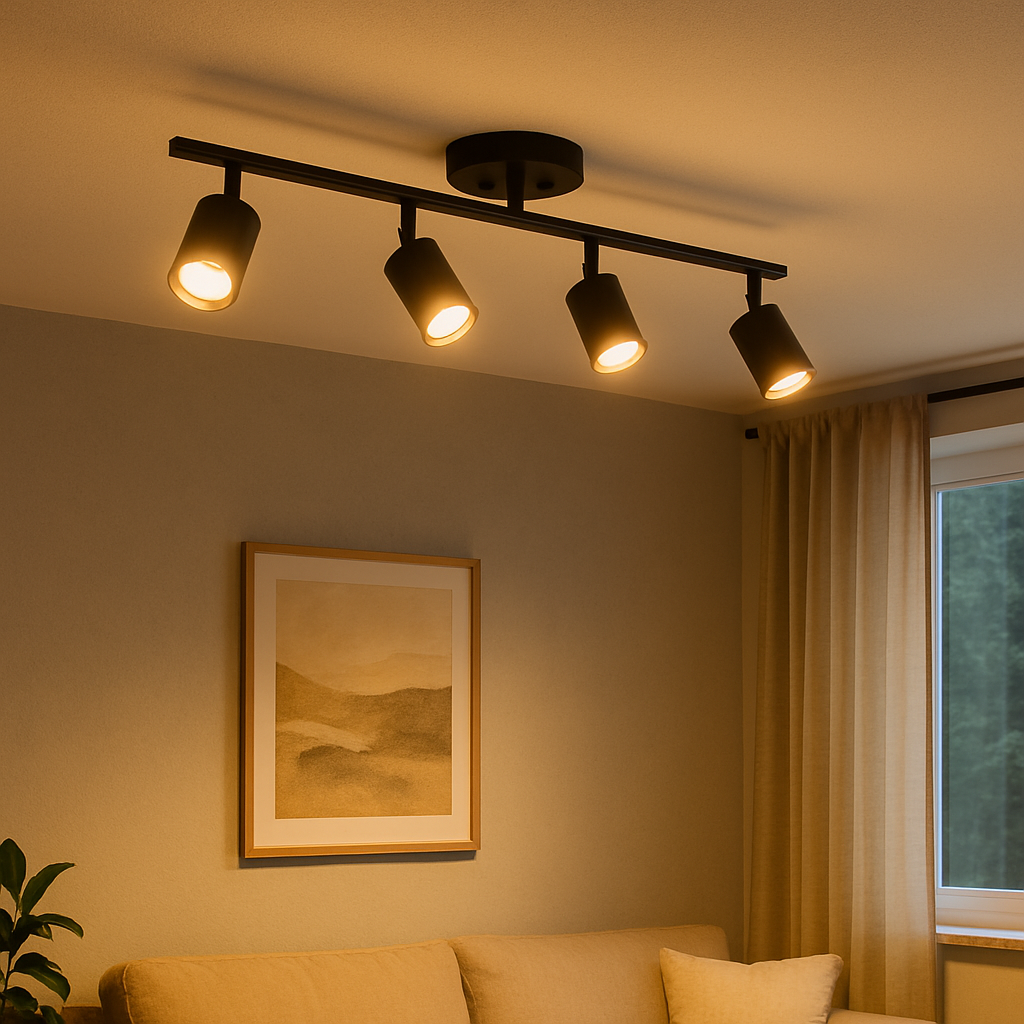 Nexa Lampa Sufitowa do Salonów – Regulowane Głowice, Ciepłe Światło LED, Nowoczesny Design [lampa sufitowa] 2