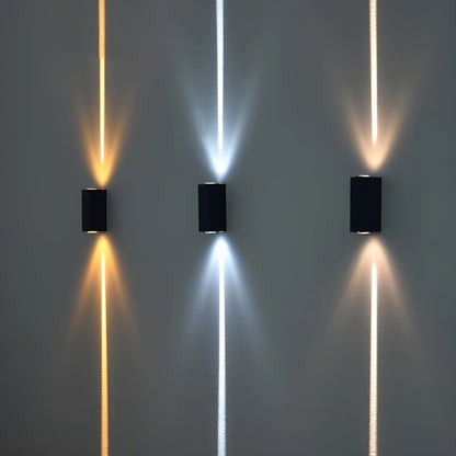 Nowoczesna lampa ścienna z aluminium – Wodoodporna lampa zewnętrzna do ogrodu i na taras, energooszczędna technologia LED 0