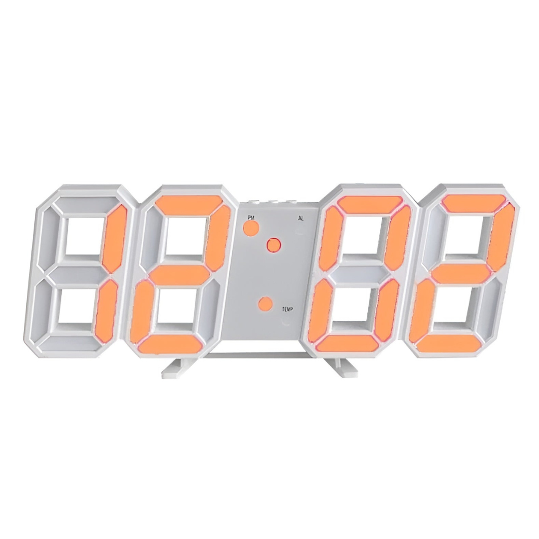 Nowoczesny Zegar Ścienny LED 3D – Cyfrowy Zegar na Ścianę do Salonu i Biura, Minimalistyczny Design 7