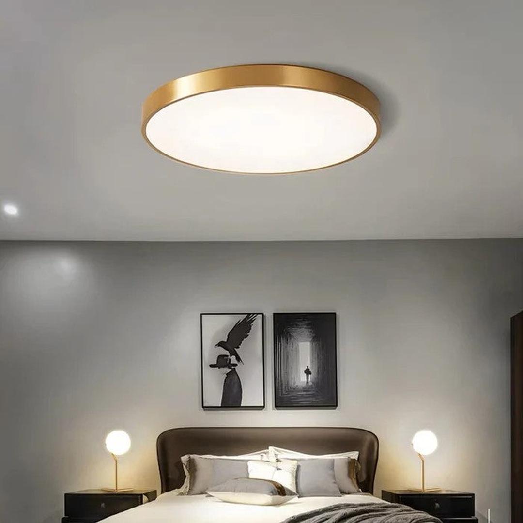Okrągła Lampa Sufitowa LED – Nowoczesny Design, Jasne Oświetlenie do Sypialni i Salonu [lampa sufitowa] 3