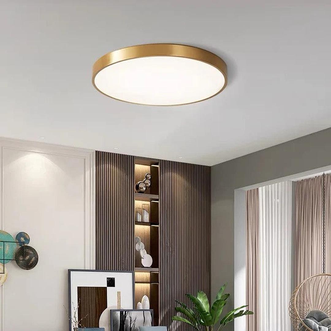 Okrągła Lampa Sufitowa LED – Nowoczesny Design, Jasne Oświetlenie do Sypialni i Salonu [lampa sufitowa] 4