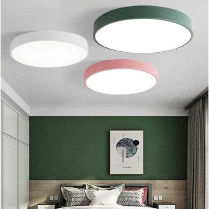 Okrągła Lampa Sufitowa LED – Nowoczesny Design, Jasne Oświetlenie do Sypialni i Salonu [lampa sufitowa] 6