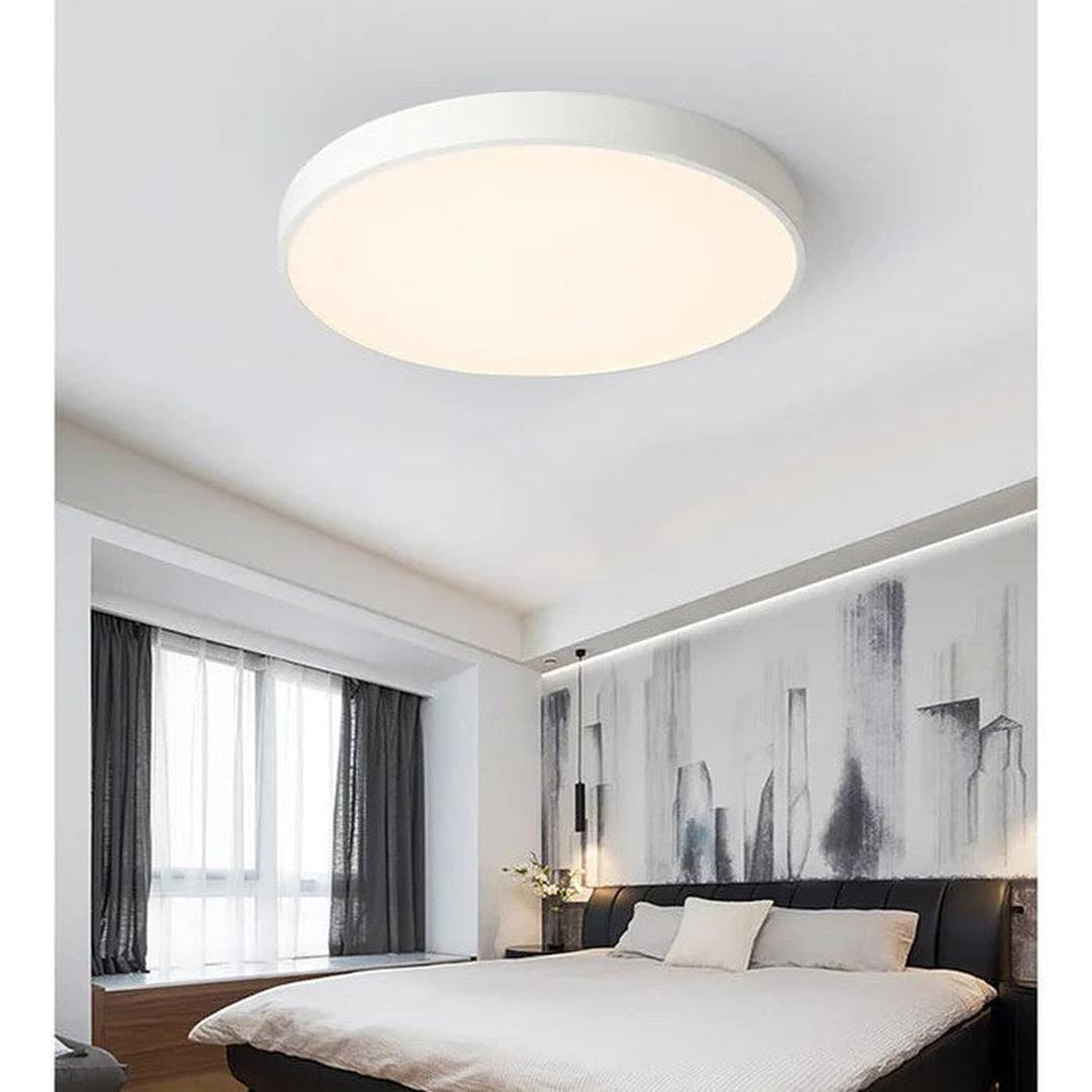 Okrągła Lampa Sufitowa LED – Nowoczesny Design, Jasne Oświetlenie do Sypialni i Salonu [lampa sufitowa] 7