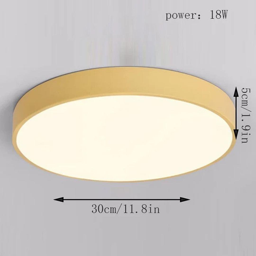 Okrągła Lampa Sufitowa LED – Nowoczesny Design, Jasne Oświetlenie do Sypialni i Salonu [lampa sufitowa] 8