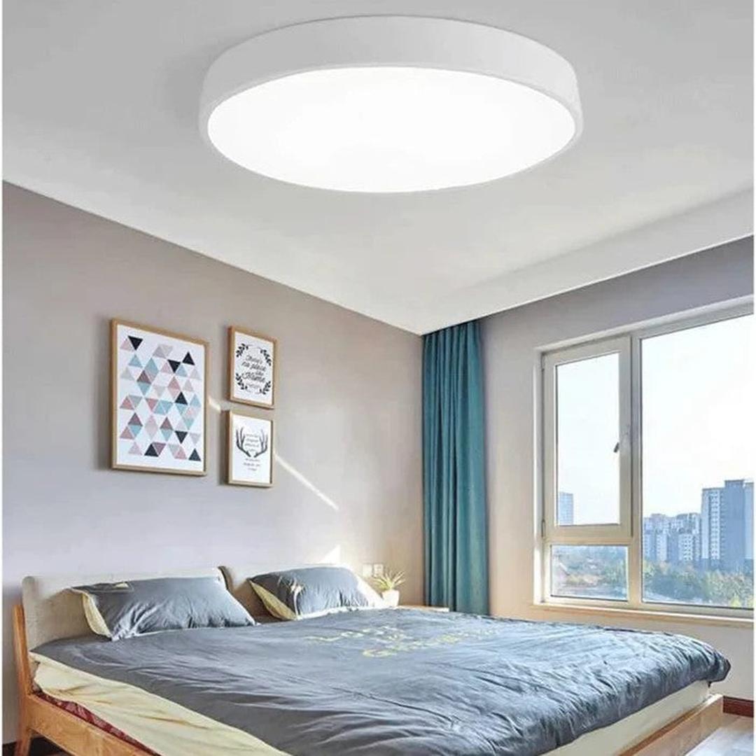 Okrągła Lampa Sufitowa LED – Nowoczesny Design, Jasne Oświetlenie do Sypialni i Salonu [lampa sufitowa] 9