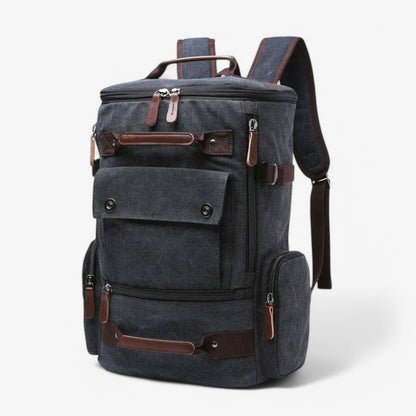 Plecak Damski VintageCanvas na Laptopa – Stylowy Plecak Szkolny z Ergonomicznymi Paskami, Przestronna Komora na 38 cm Laptop 7