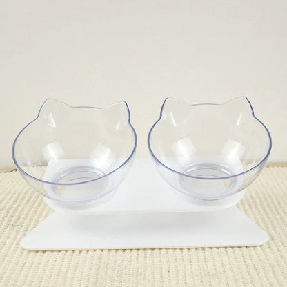 Podwyższona Miska dla Kotów ErgoBowl – Ergonomiczna Stacja Karmienia, Antypoślizgowa, Przyjazna dla Wąsów, 20 cm Średnicy 0