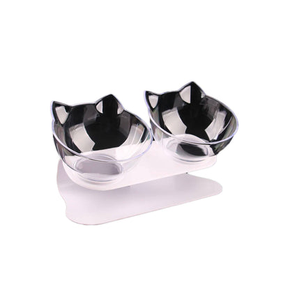 Podwyższona Miska dla Kotów ErgoBowl – Ergonomiczna Stacja Karmienia, Antypoślizgowa, Przyjazna dla Wąsów, 20 cm Średnicy 1