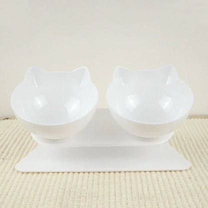 Podwyższona Miska dla Kotów ErgoBowl – Ergonomiczna Stacja Karmienia, Antypoślizgowa, Przyjazna dla Wąsów, 20 cm Średnicy 6