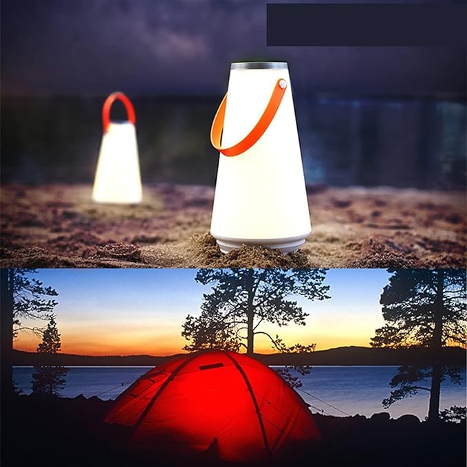 Przenośna Lampa Ogrodowa LED z Regulacją Barwy Światła – Nowoczesna Lampa do Ogrodu z Uchwytem i Długim Czasem Świecenia 3
