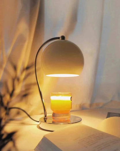 Retro Metalowy Podgrzewacz Świec z Regulacją Jasności – Elegancka Lampa Stołowa do Wnętrza 2