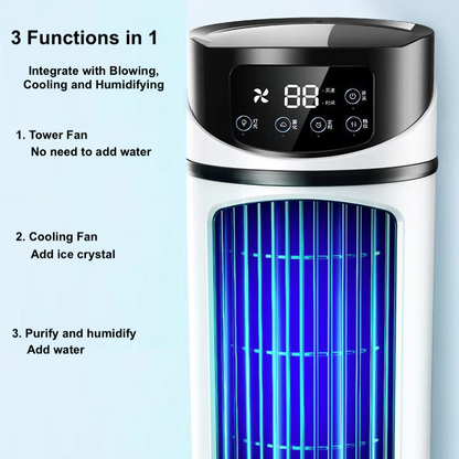 Przenośny wentylator USB – widok z góry