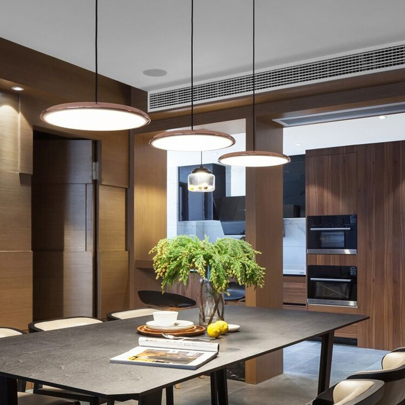 Skandynawska Lampa Wisząca LED do Salonu – Minimalistyczna Lampa Nad Stół z Energooszczędnym Oświetleniem 5