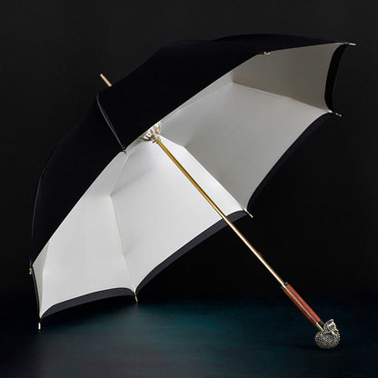 Parasol z rączką czaszką w samochodzie – kompaktowy złożony rozmiar