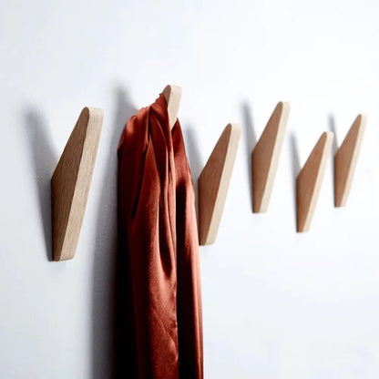 Stylowy wieszak ścienny w kolorze czarnego orzecha – elegancki wieszak na ubrania do przedpokoju i na korytarz, minimalistyczny design 0