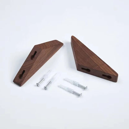Stylowy wieszak ścienny w kolorze czarnego orzecha – elegancki wieszak na ubrania do przedpokoju i na korytarz, minimalistyczny design 4