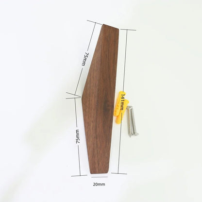 Stylowy wieszak ścienny w kolorze czarnego orzecha – elegancki wieszak na ubrania do przedpokoju i na korytarz, minimalistyczny design 5