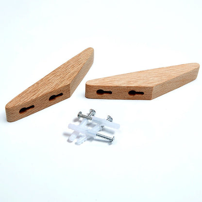 Stylowy wieszak ścienny w kolorze czarnego orzecha – elegancki wieszak na ubrania do przedpokoju i na korytarz, minimalistyczny design 7