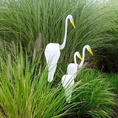 TropiGo Outdoor Flamingo Garden Ornament – Odporna na warunki atmosferyczne kinetyczna sztuka tworząca żywą atmosferę w ogrodzie 5