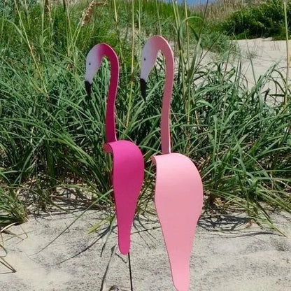 TropiGo Outdoor Flamingo Garden Ornament – Odporna na warunki atmosferyczne kinetyczna sztuka tworząca żywą atmosferę w ogrodzie 6