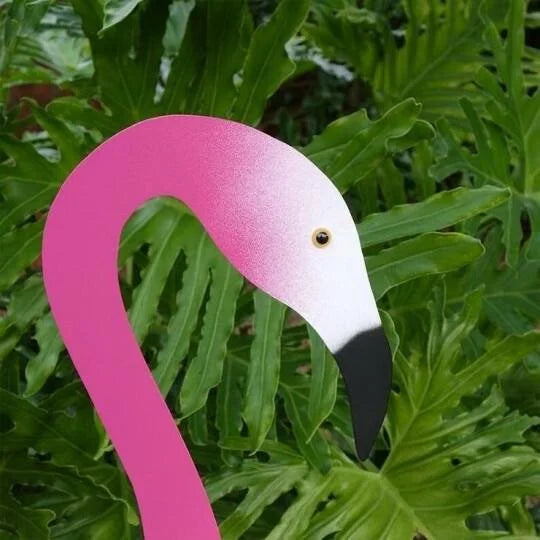 TropiGo Outdoor Flamingo Garden Ornament – Odporna na warunki atmosferyczne kinetyczna sztuka tworząca żywą atmosferę w ogrodzie 8