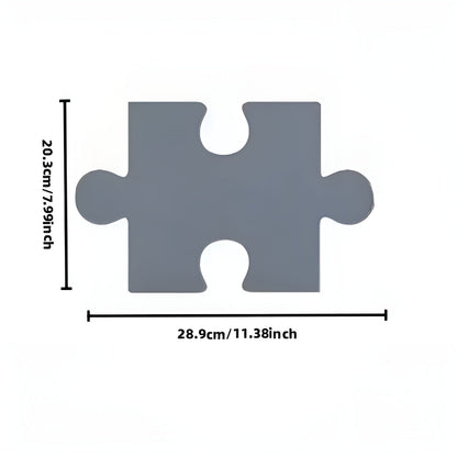 Filcowe Naklejki Ścienne Puzzle (15 szt.) – Elegancka Dekoracja do Salonu, Sypialni i Ściany TV - Dom