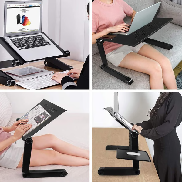 Stolik pod laptopa do łóżka z regulacją wysokości od 4 do 49 cm